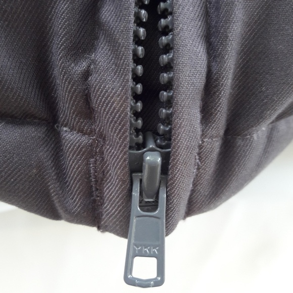 dup Stussy Ultra Puffer Jacket Grey Snow Board Ski Down Feather YKK Zipper M D - Picture 4 of 8